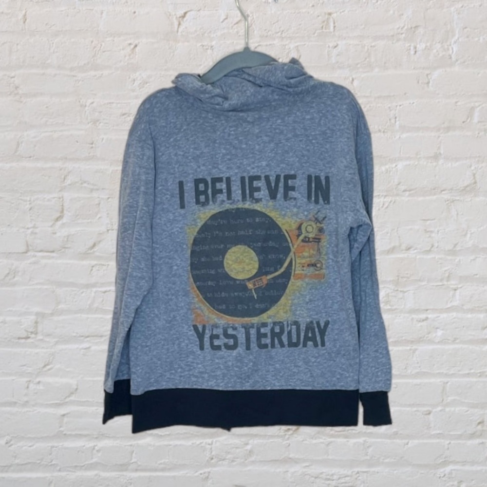 Rowdy Sprout 'I Believe In Yesterday' Lightweight Zip Hoodie​